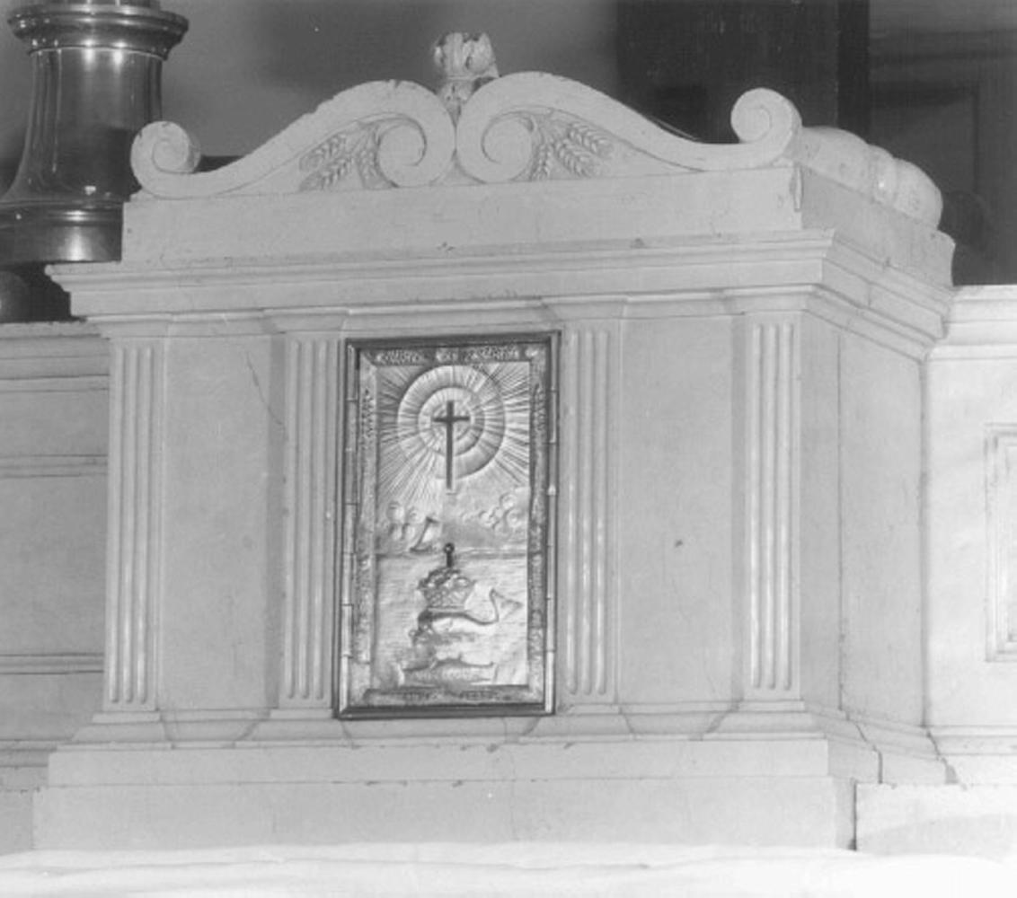 tabernacolo - a frontale architettonico, elemento d'insieme - ambito veronese (sec. XX)