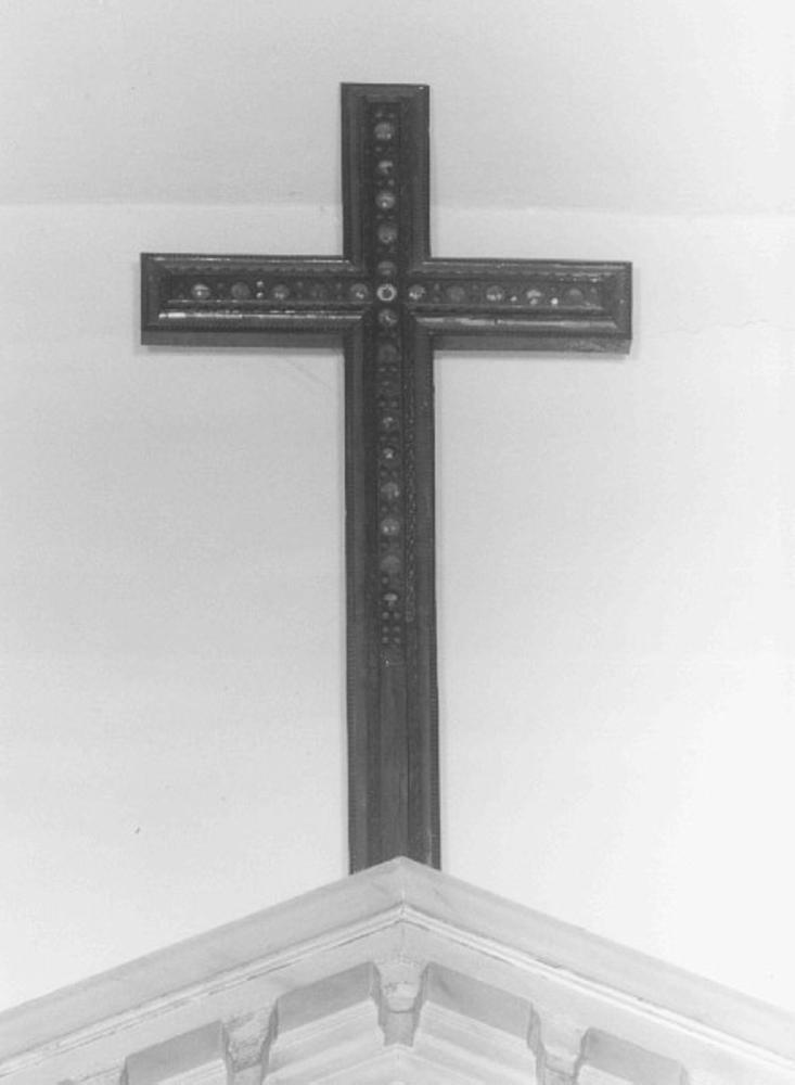 reliquiario - a croce - ambito veneto (sec. XIX)