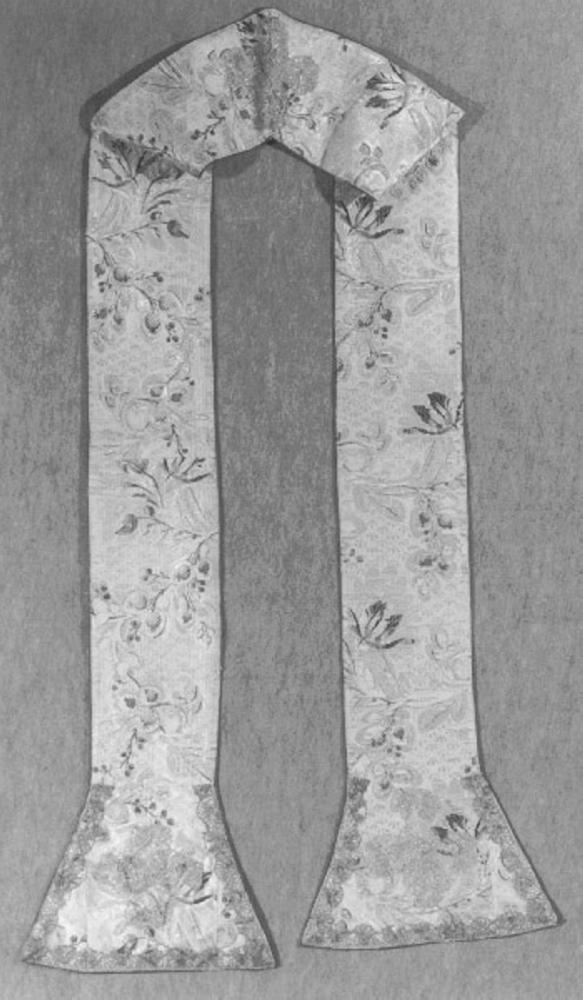 stola, elemento d'insieme - manifattura italiana (terzo quarto sec. XVIII)