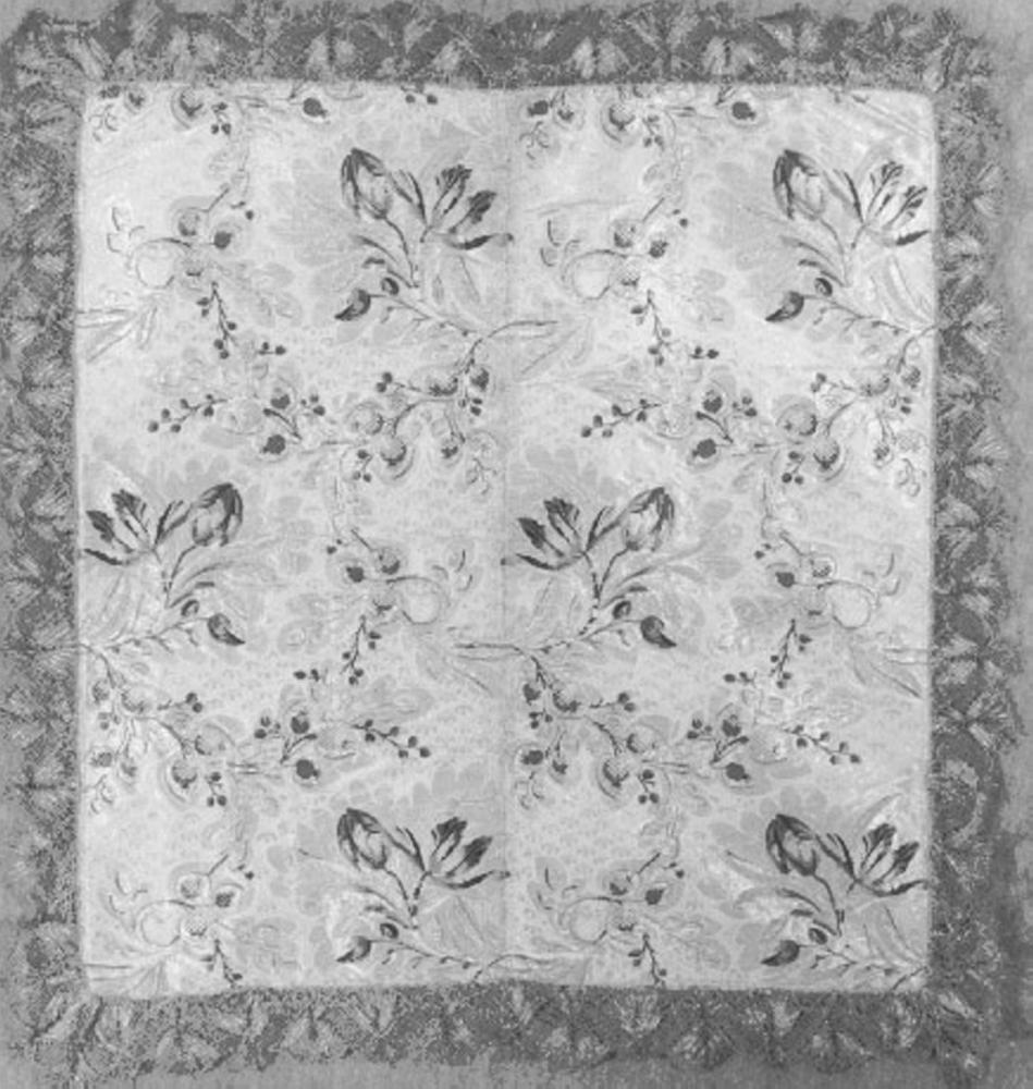 velo di calice, elemento d'insieme - manifattura italiana (terzo quarto sec. XVIII)