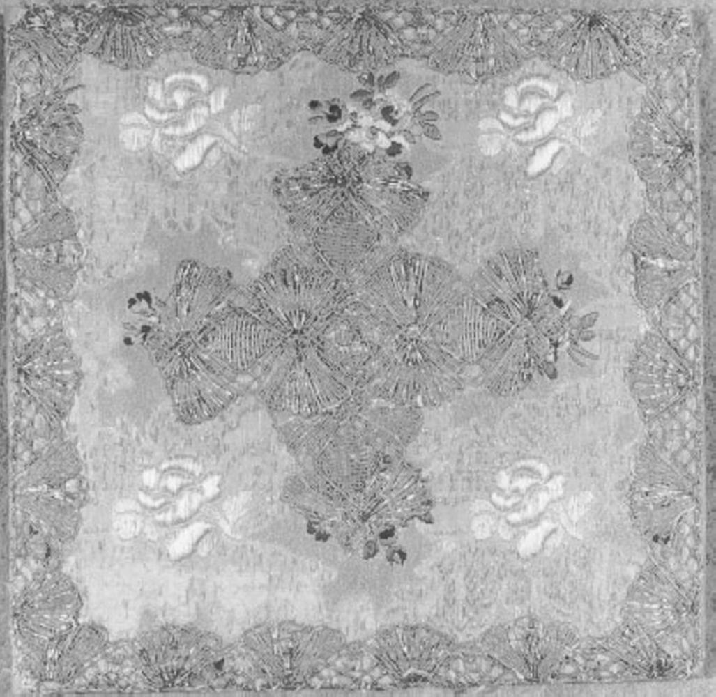 borsa, elemento d'insieme - manifattura italiana (seconda metà sec. XVIII)