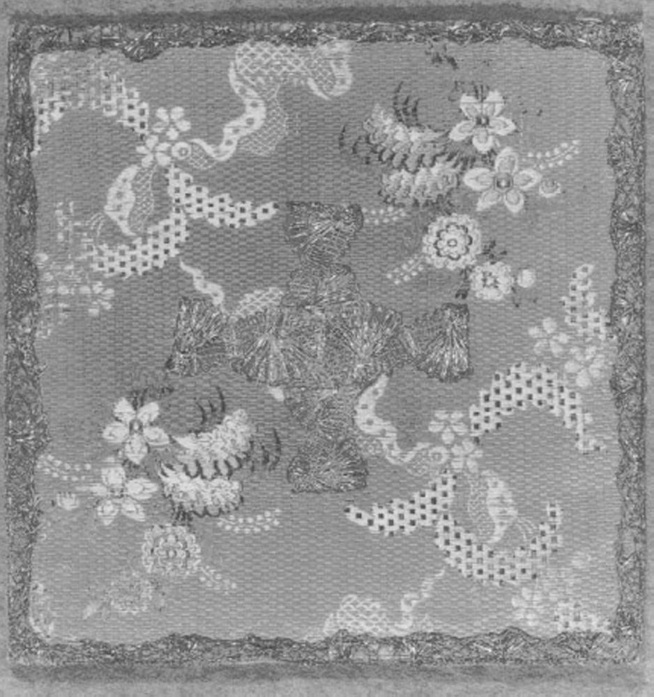 borsa, elemento d'insieme - manifattura italiana (terzo quarto sec. XVIII)