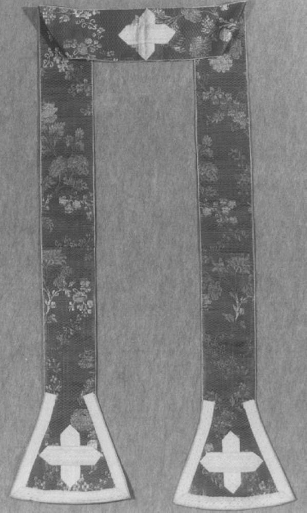 stola, elemento d'insieme - manifattura italiana (seconda metà sec. XVIII)