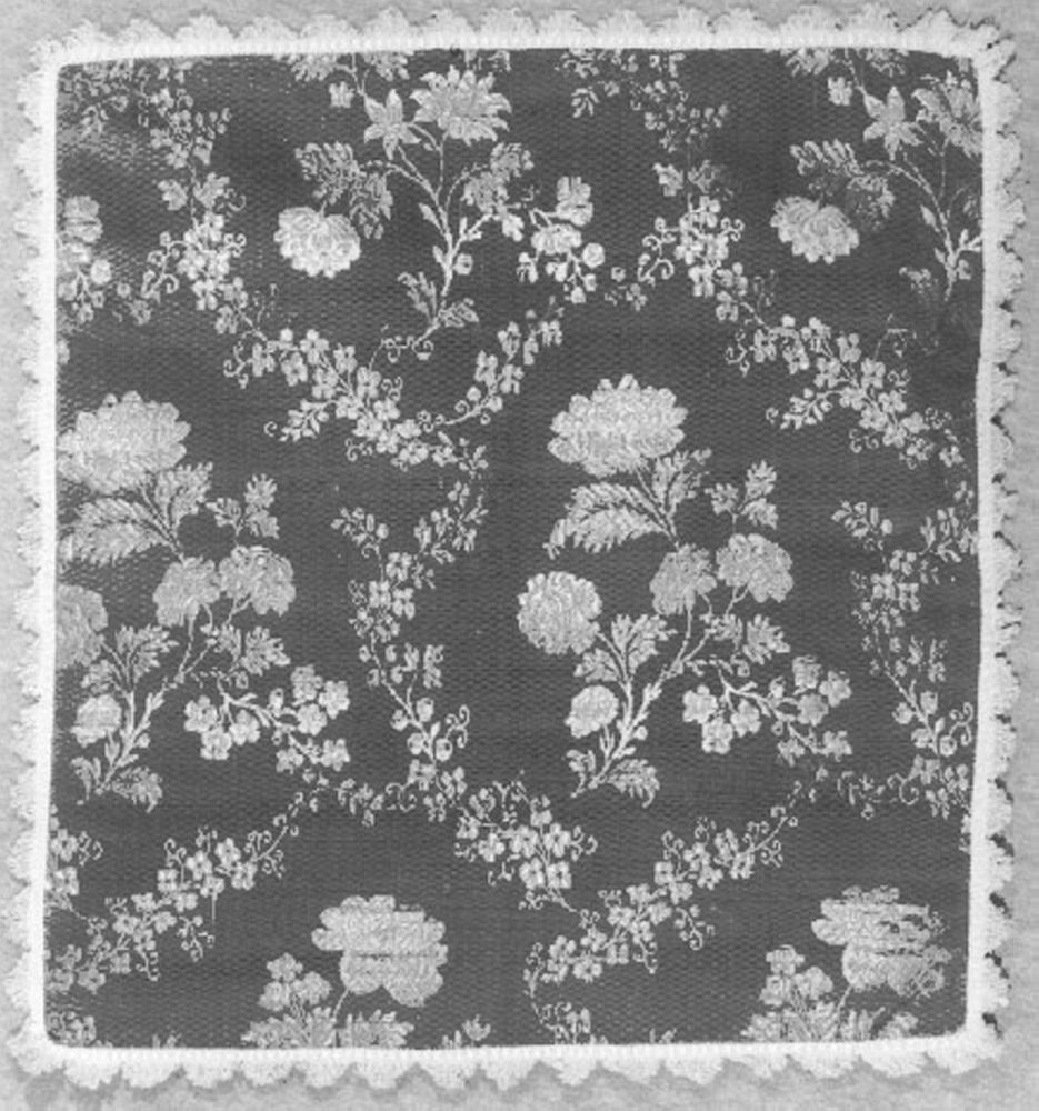 velo di calice, elemento d'insieme - manifattura italiana (seconda metà sec. XVIII)