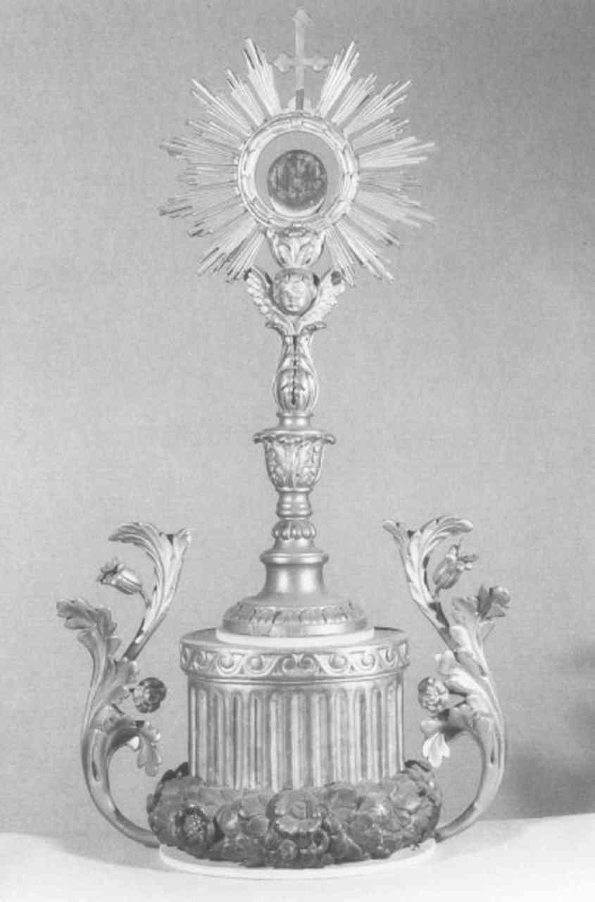 ostensorio - a raggiera - ambito veneto (prima metà sec. XX)