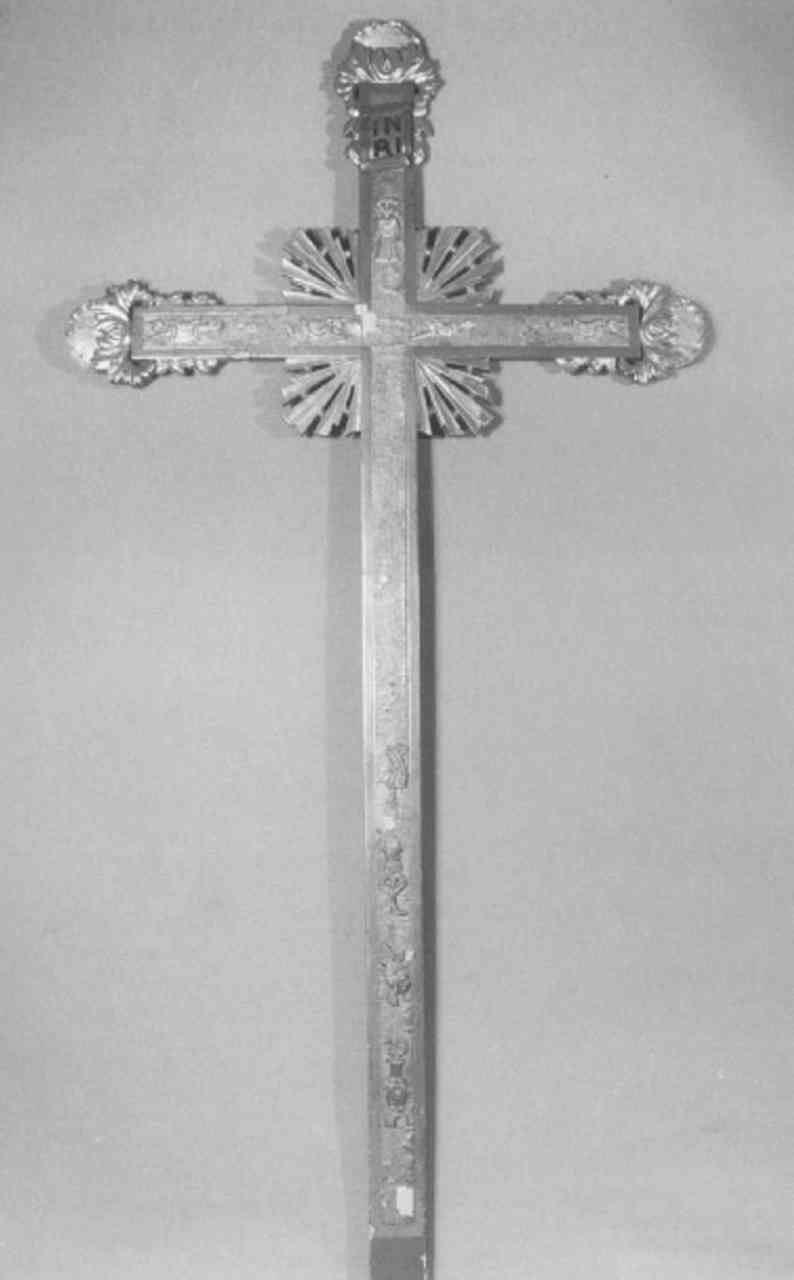 croce processionale - ambito veneto (seconda metà sec. XIX)