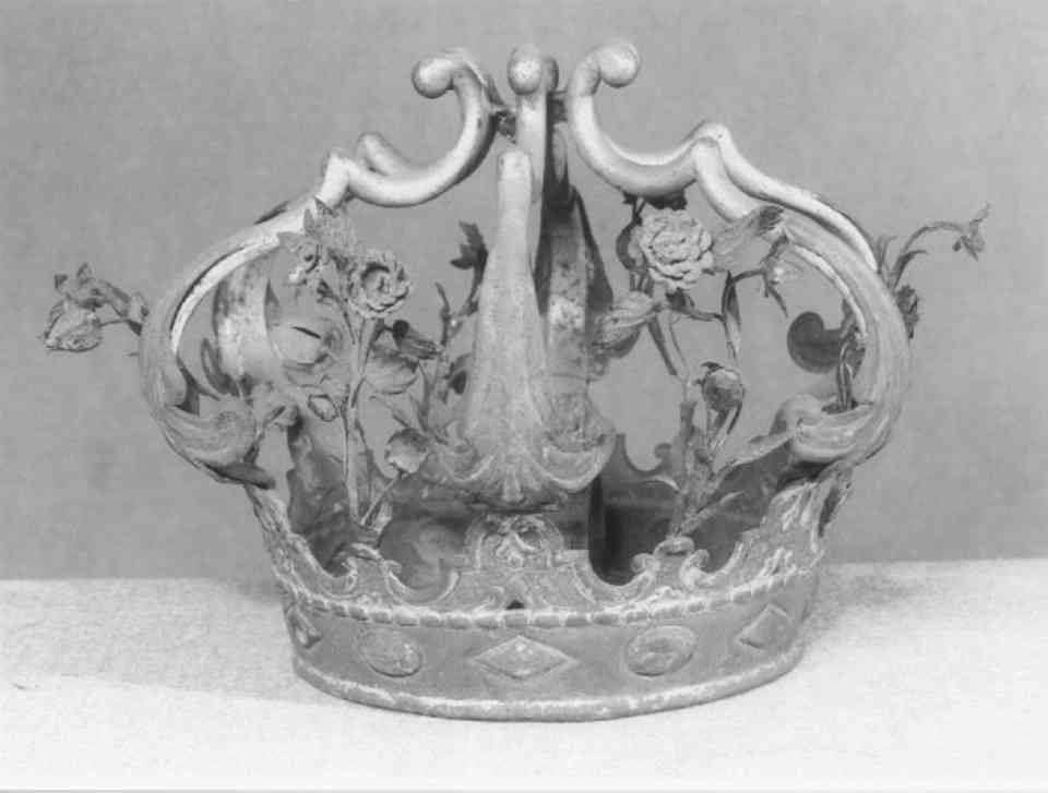 corona di immagine sacra - ambito veneto (secc. XIX/ XX)