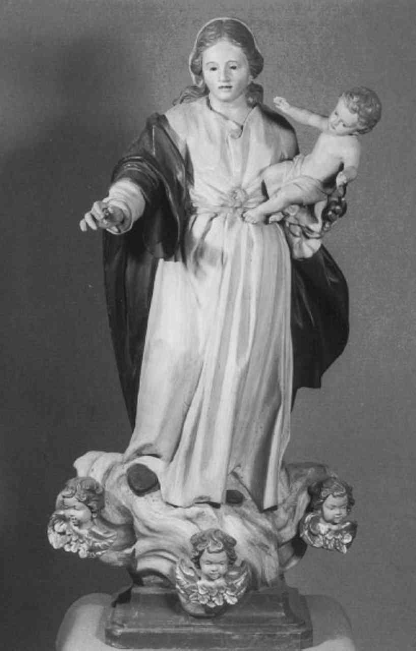 Madonna con Bambino e angeli (statua) - ambito veneto (prima metà sec. XIX)