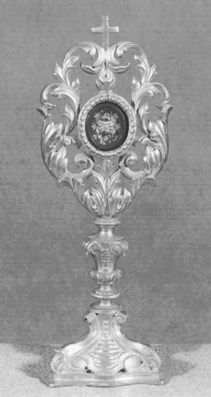 reliquiario - a ostensorio - ambito veneto (prima metà sec. XIX)