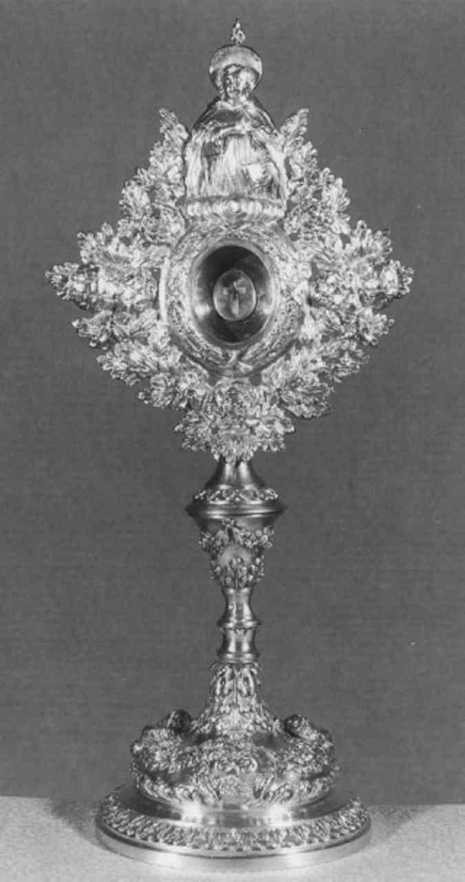 reliquiario - a ostensorio - ambito veneto (sec. XIX)