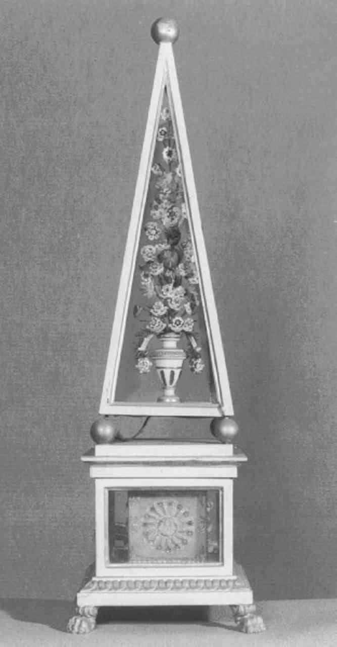 reliquiario architettonico - a piramide - ambito veneto (seconda metà sec. XIX)