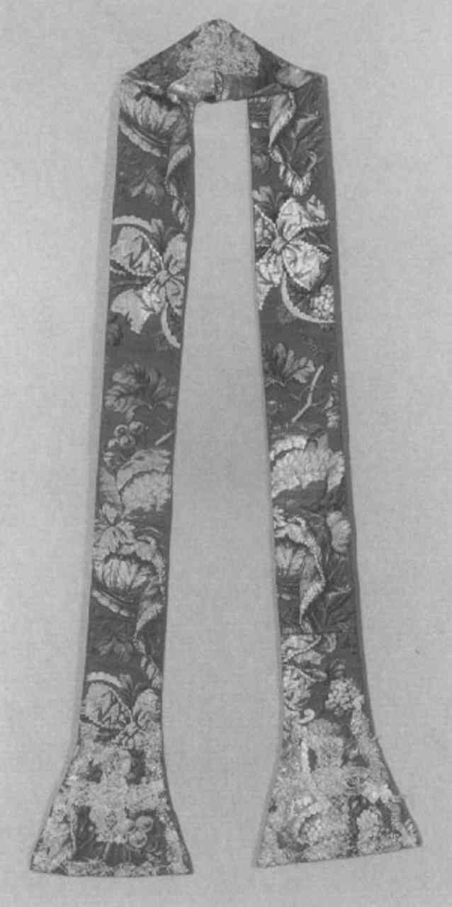 stola - manifattura italiana (sec. XVIII)