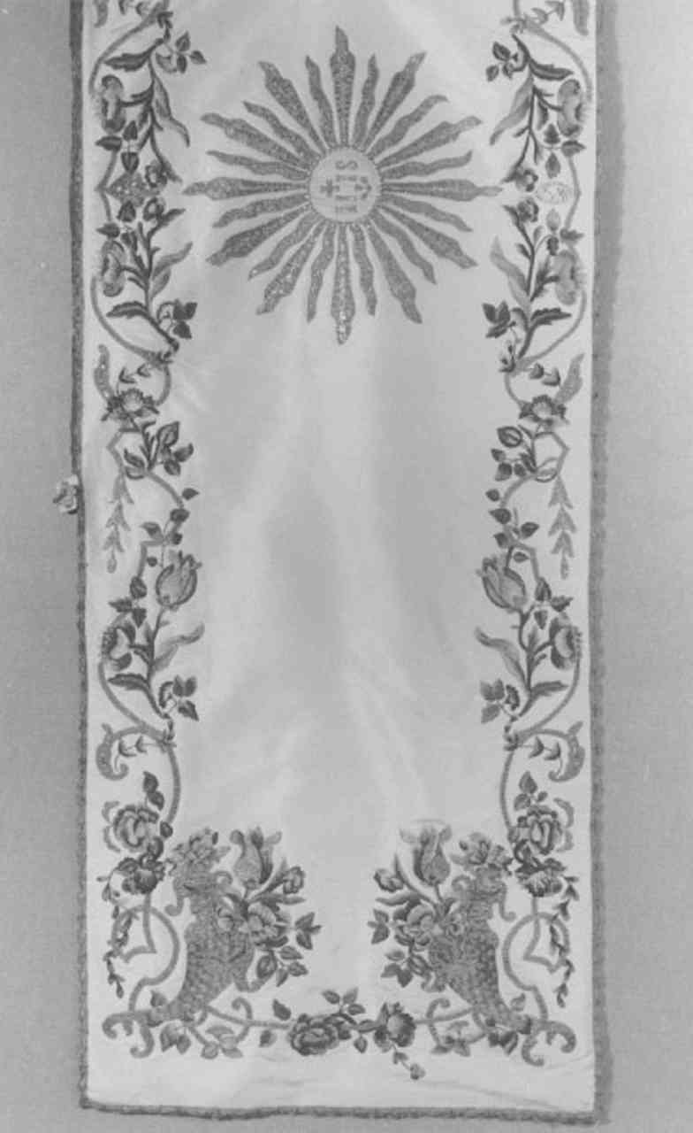 velo omerale - manifattura italiana (sec. XIX)