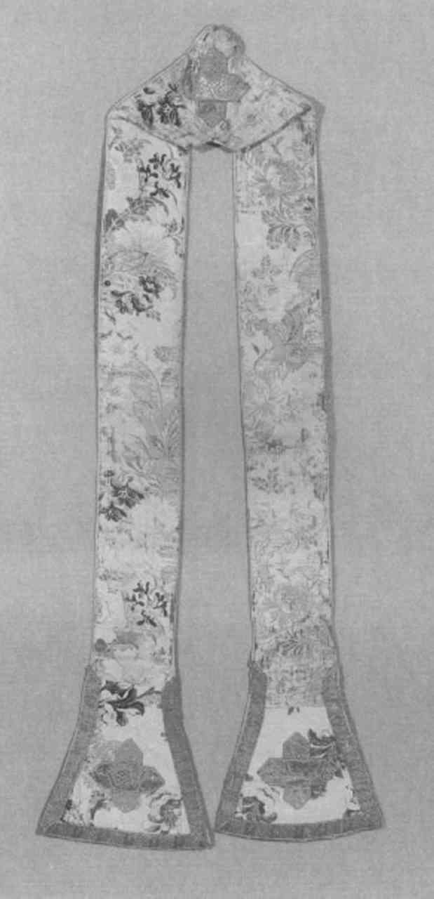 stola - manifattura italiana (sec. XVIII)