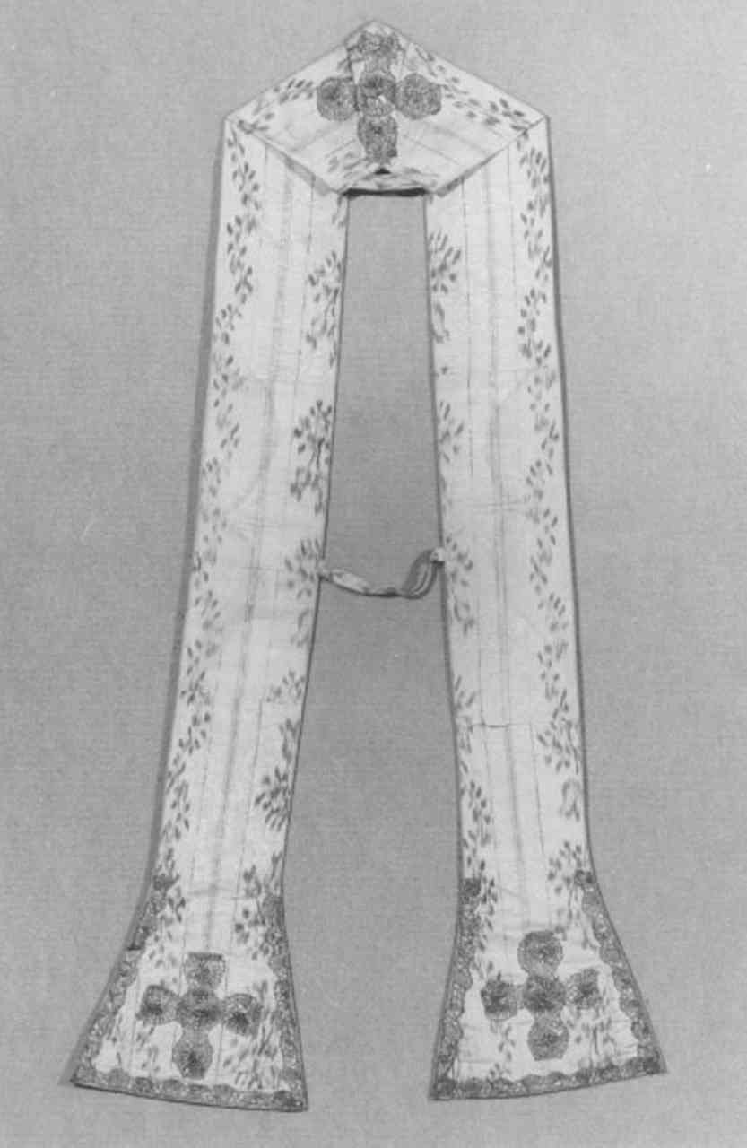 stola - manifattura italiana (ultimo quarto sec. XVIII)