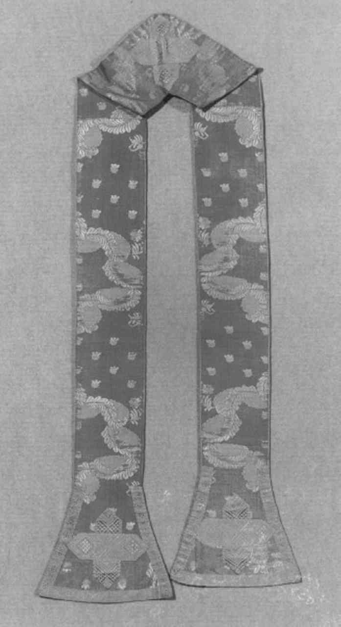 stola - manifattura italiana (seconda metà sec. XVIII)