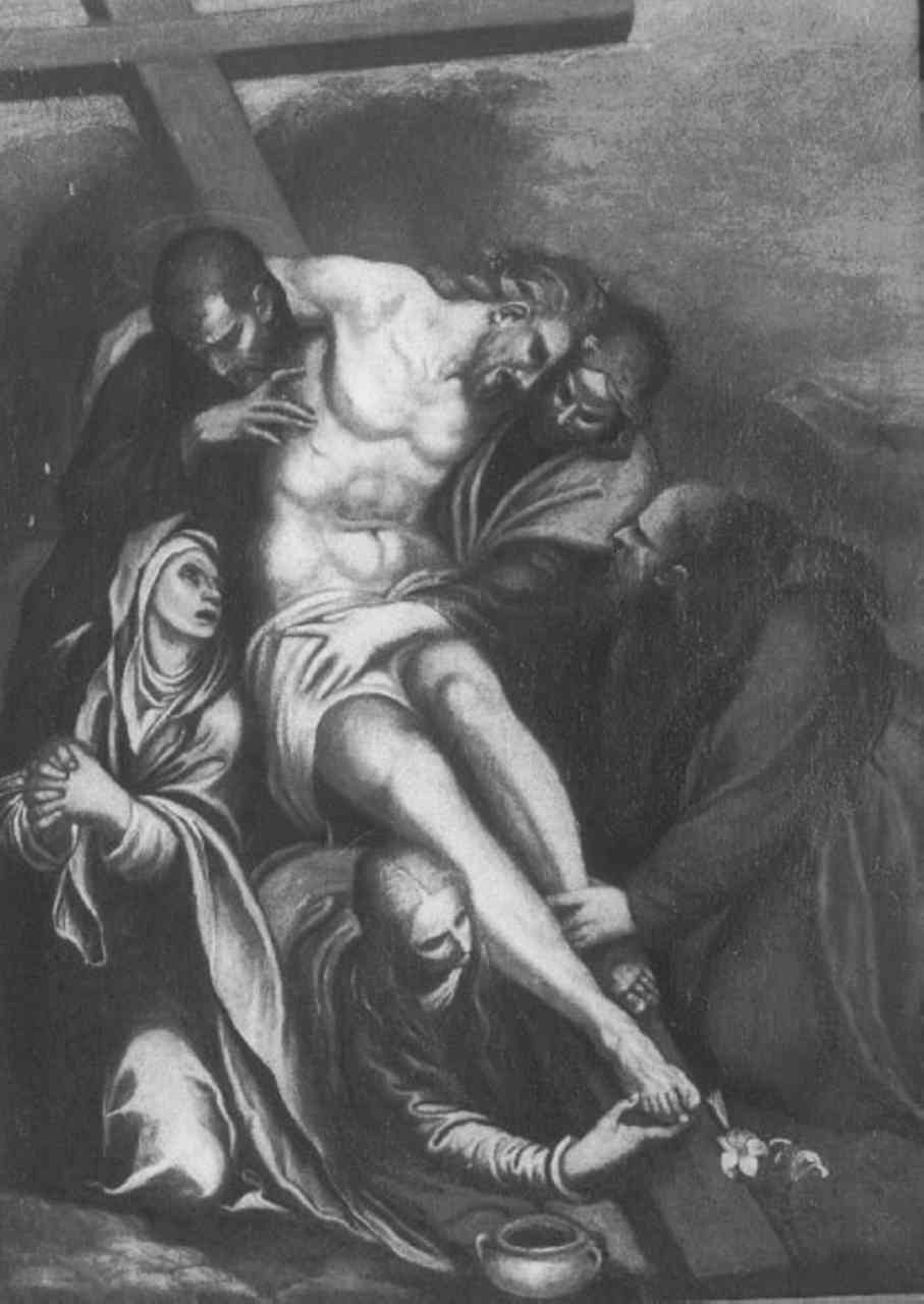 deposizione di Cristo dalla croce (dipinto) - ambito veneto (sec. XIX)