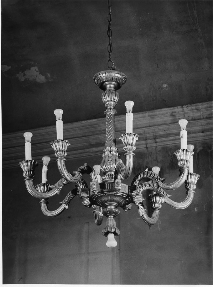 lampadario - ambito veneto (primo quarto sec. XX)