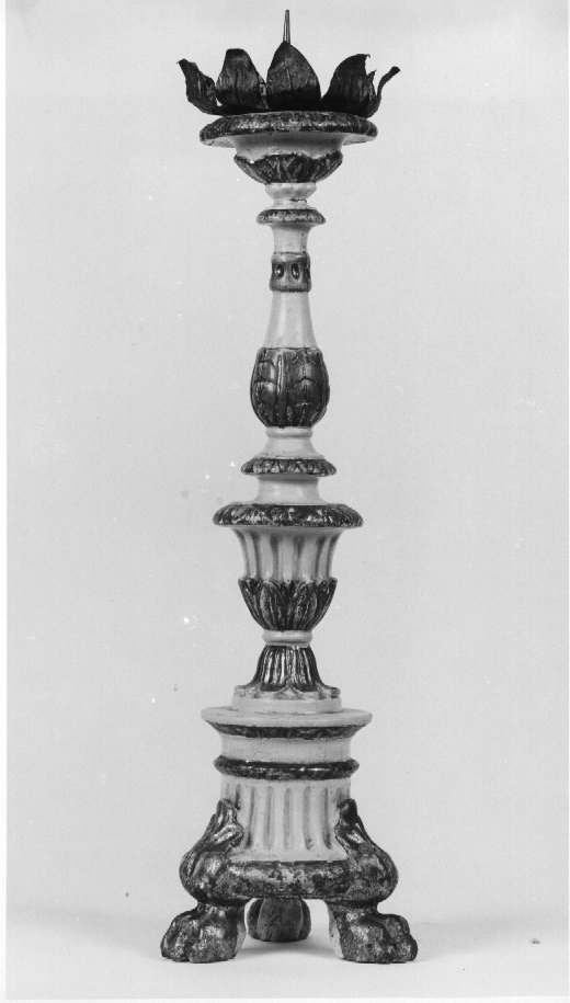 candeliere d'altare - ambito veneto (prima metà sec. XIX)