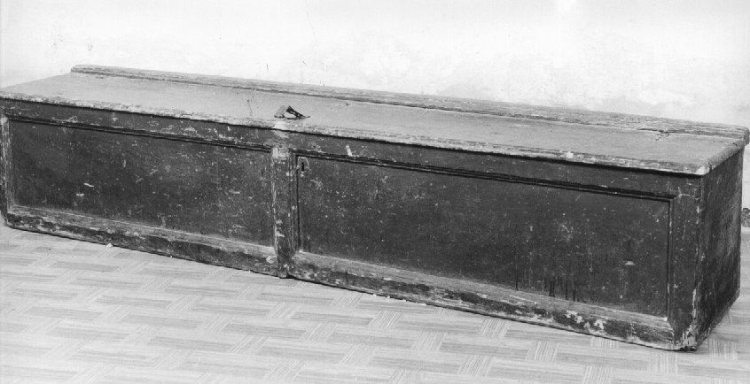 cassapanca - ambito veneto (sec. XIX)