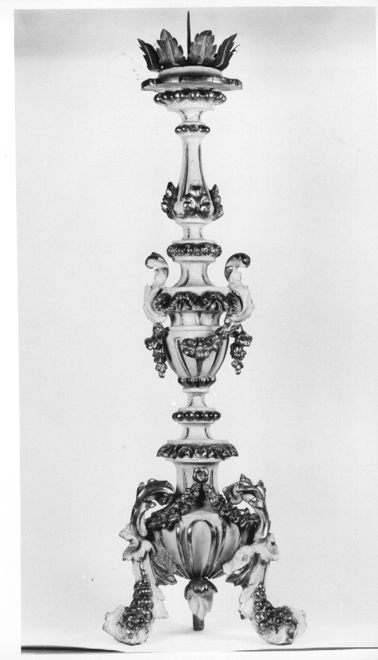 candeliere d'altare - ambito veneto (sec. XIX)