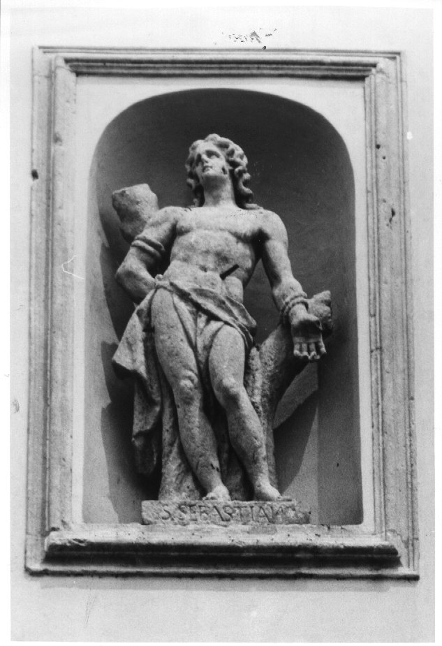 San Sebastiano (statua) di Sartori Angelo (sec. XVIII)