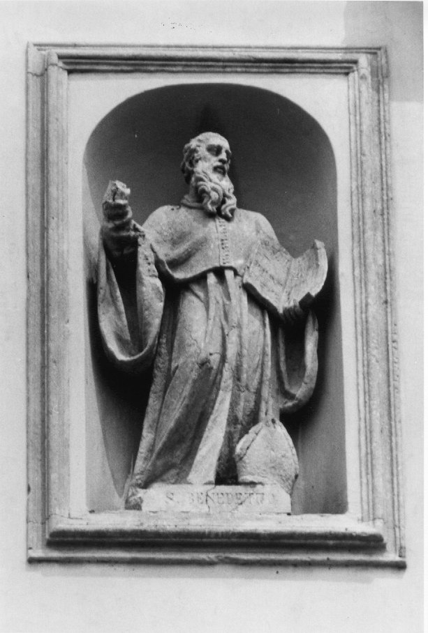 San Benedetto (statua) di Sartori Angelo (sec. XVIII)