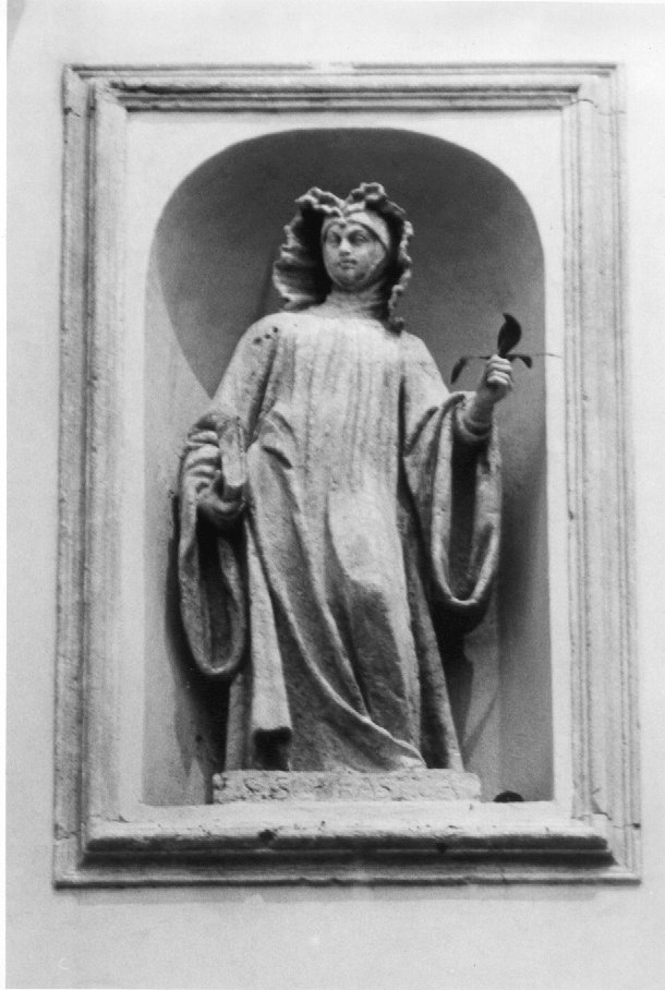 Santa (statua) di Sartori Angelo (sec. XVIII)