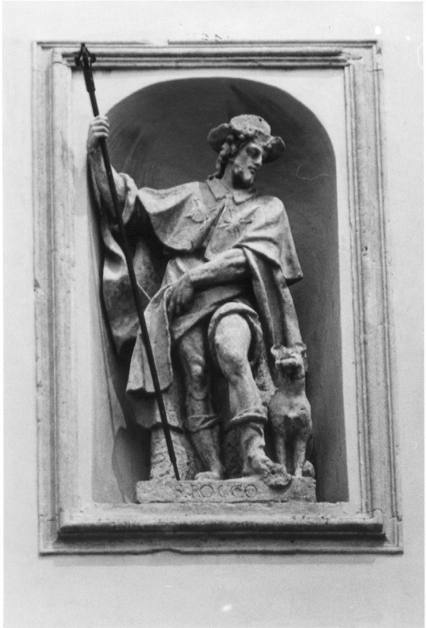 San Rocco (statua) di Sartori Angelo (sec. XVIII)