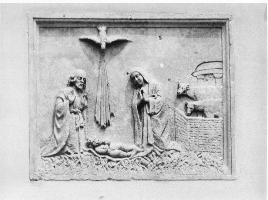natività di Gesù (rilievo) di Ditta Oliboni Michele (sec. XX)