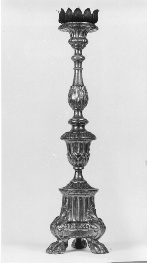 candeliere d'altare - ambito veneto (prima metà sec. XIX)