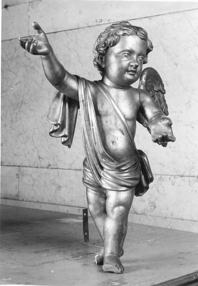 angioletto (scultura, elemento d'insieme) - ambito veneto (sec. XIX)