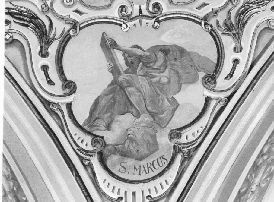 San Marco Evangelista (dipinto) di Trentini Guido (sec. XX)