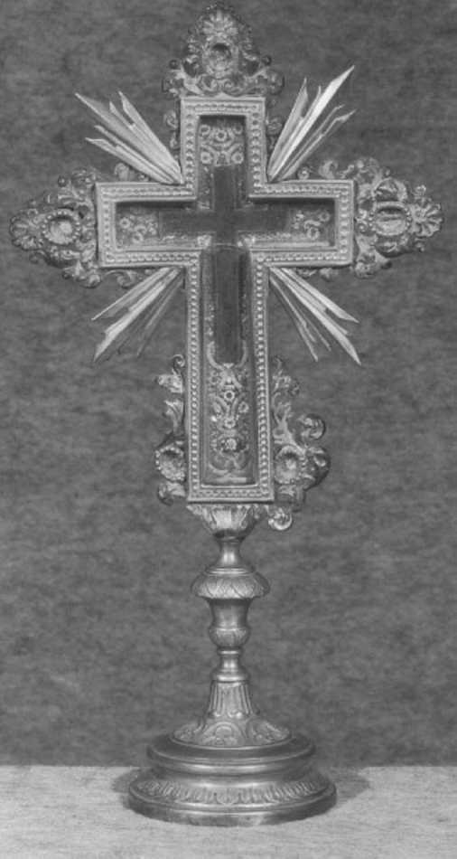 reliquiario - a ostensorio - ambito veneto (sec. XVIII, sec. XIX)