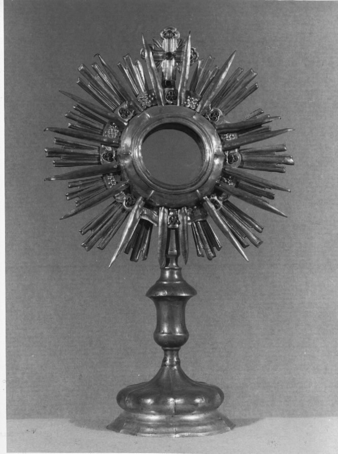 ostensorio - ambito veneto (fine/inizio secc. XVIII/ XIX)