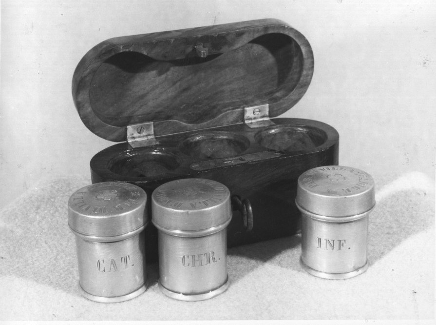 custodia - dei vasi per la riserva degli oli santi - ambito veneto (sec. XIX)