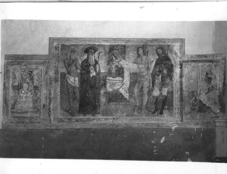 Madonna con Bambino e devoti (dipinto, serie) - ambito veneto (fine/inizio secc. XV/ XVI)