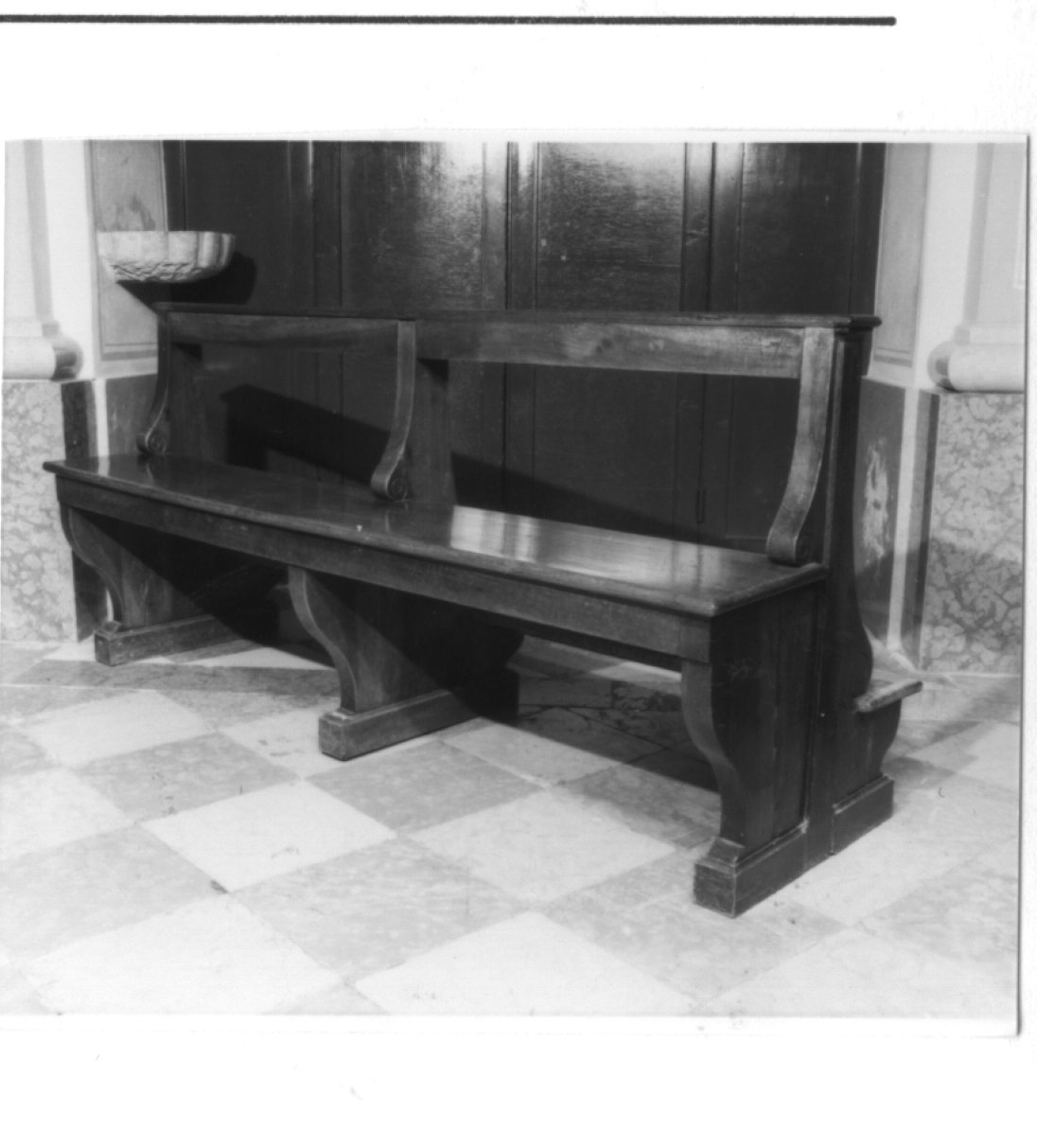 banco da chiesa - ambito veneto (sec. XX)