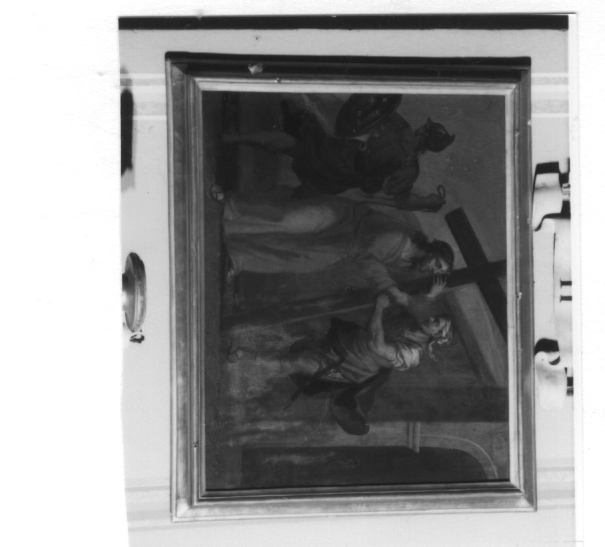 stazione II: Gesù caricato della croce (dipinto) - ambito veneto (sec. XVIII)