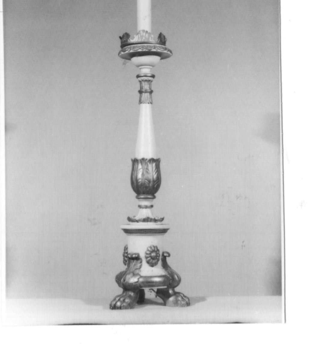 candeliere d'altare - ambito veneto (prima metà sec. XIX)