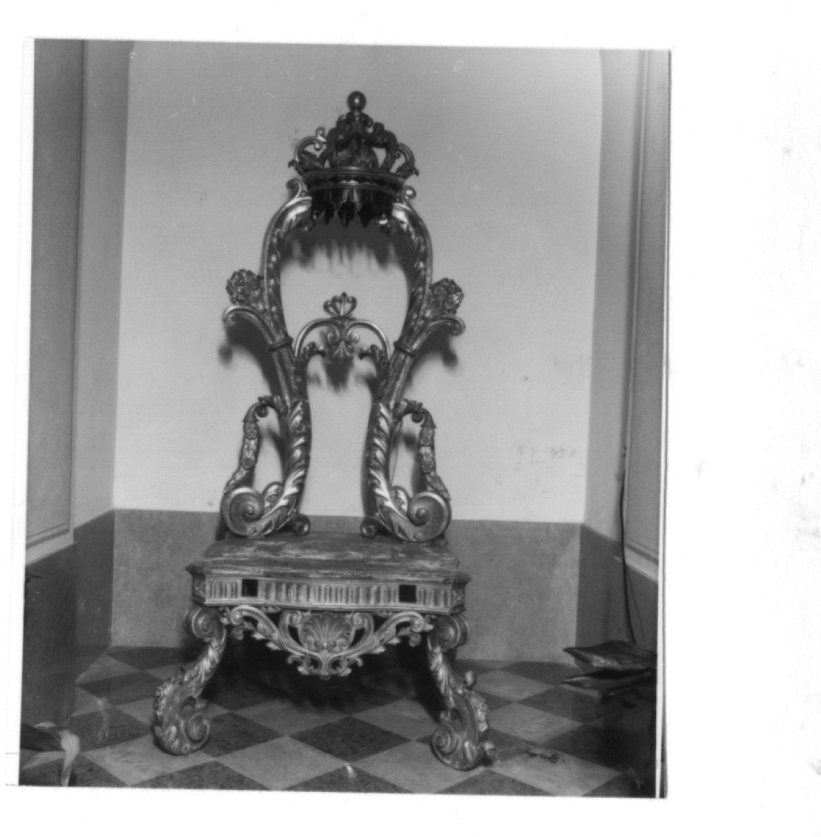 trono - ambito veneto (sec. XIX)