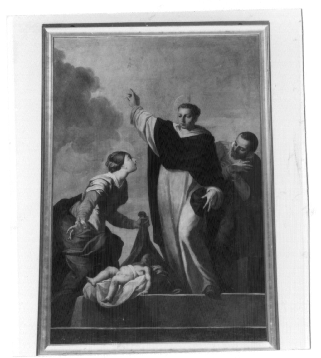 San Vincenzo Ferrer riporta alla vita un bambino (dipinto) di Rotari Pietro Antonio (attribuito) (sec. XVIII)