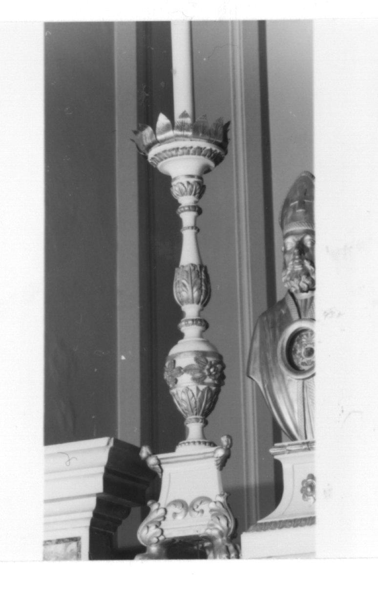 candeliere d'altare - ambito veneto (prima metà sec. XIX)