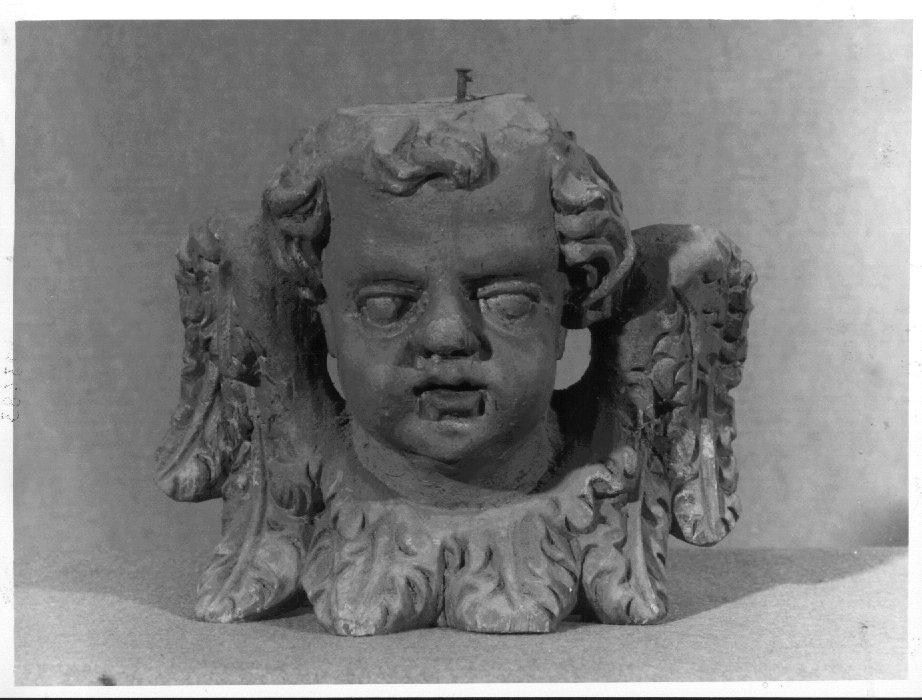 cherubino (scultura, elemento d'insieme) - ambito bassanese (sec. XVII)