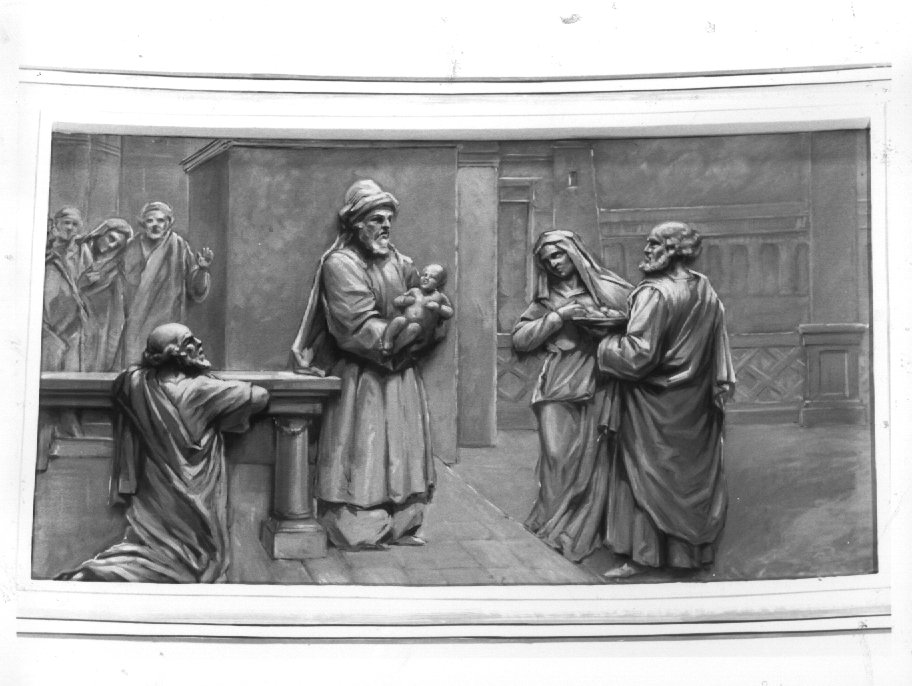 presentazione di Gesù al tempio (dipinto) di Mincato Giuseppe (secc. XIX/ XX)