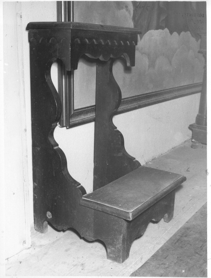inginocchiatoio - ambito veneto (seconda metà sec. XIX)