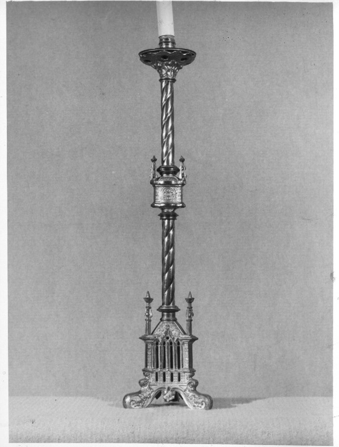 candeliere - ambito veneto (seconda metà sec. XIX)