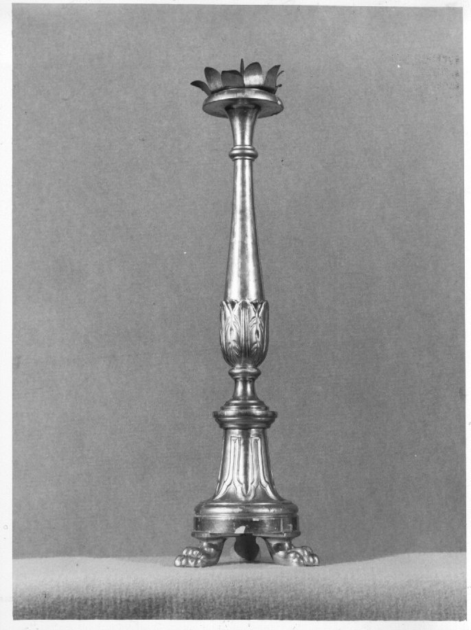 candeliere - ambito veneto (seconda metà sec. XIX)