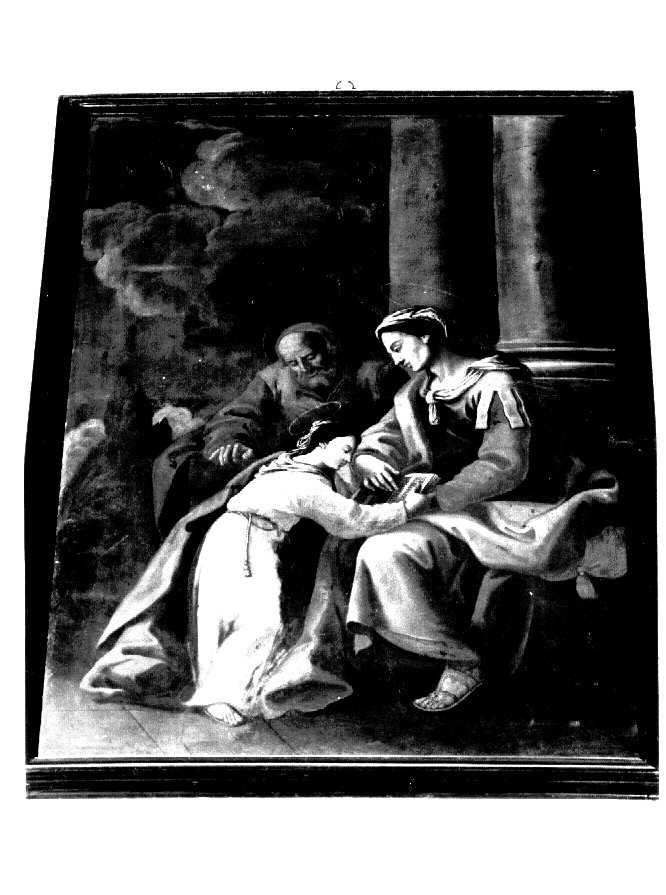 Maria Vergine bambina con Sant'Anna e San Gioacchino (dipinto) - ambito veneto (sec. XVII)