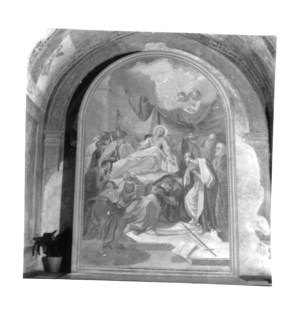 transito della Madonna (dipinto) di Dal Bianco Antonio (sec. XIX)